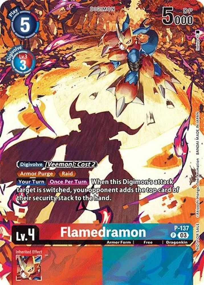 Flamedramon (Update Pack 2024), Foil, front