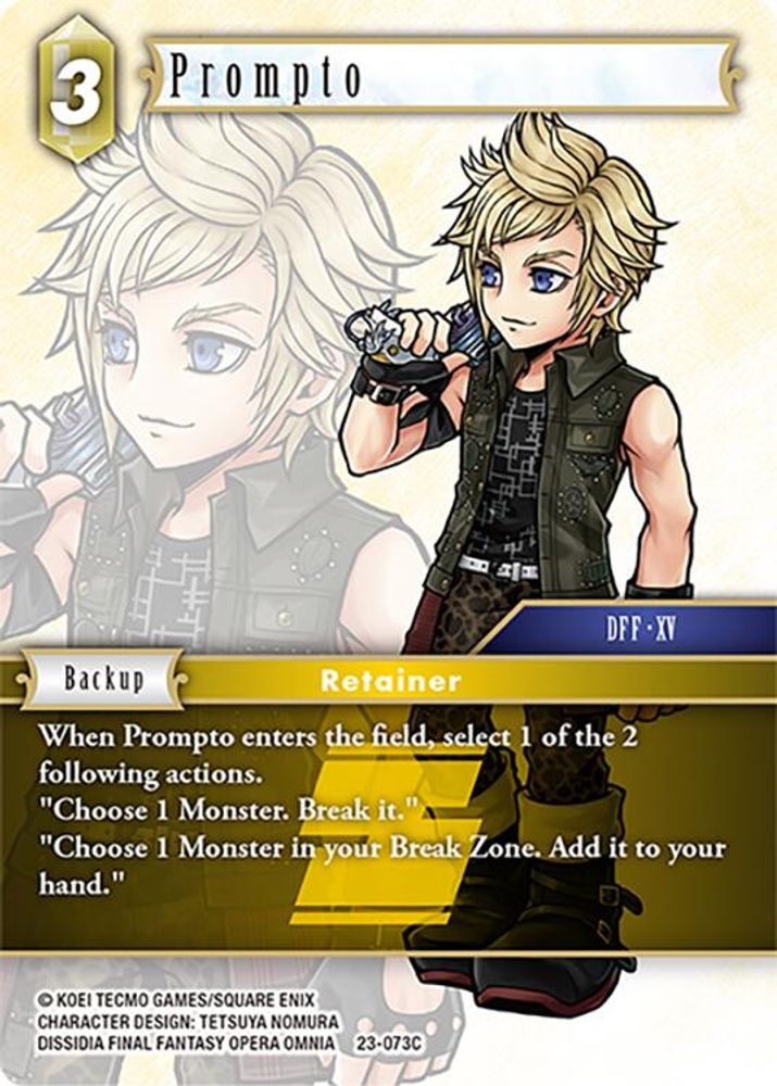Prompto, Standard, front