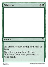 Whiteout (White Border), Mystery Booster 2