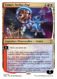 Comet, Stellar Pup (White Border), Mystery Booster 2
