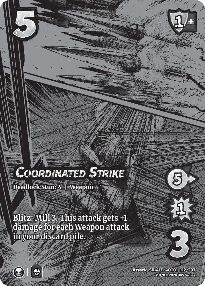 Coordinated Strike (Alternate Art), Foil, front