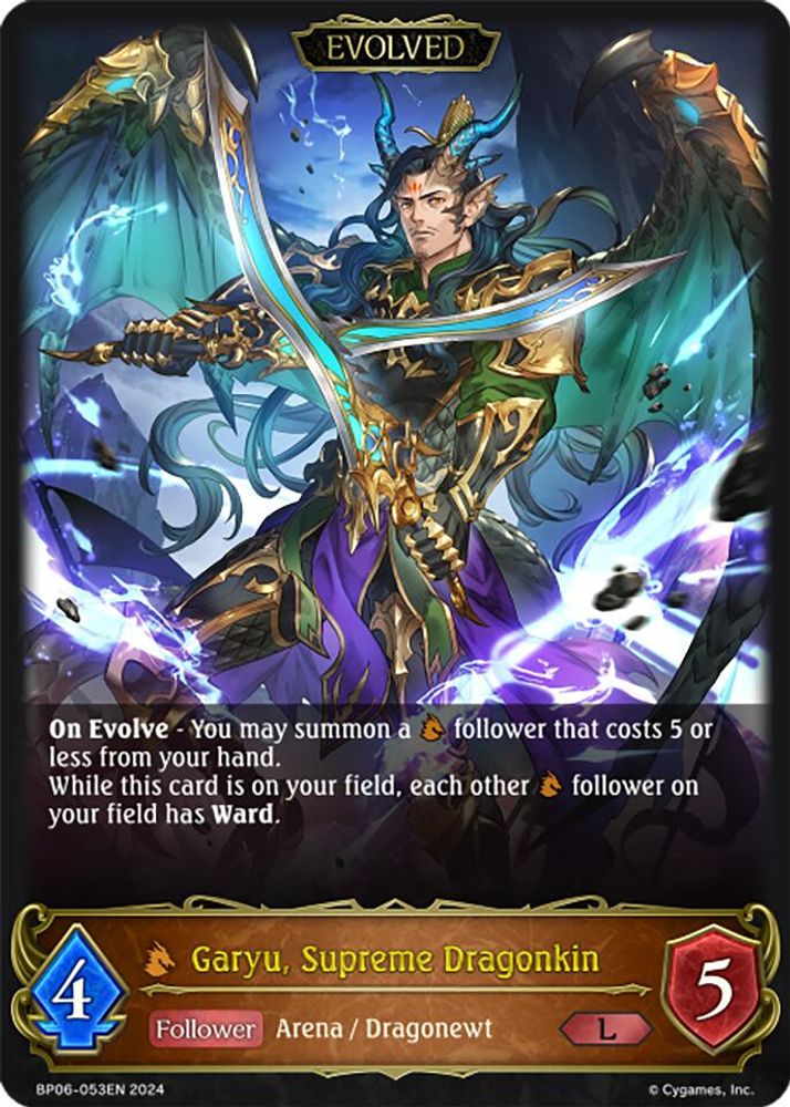 Garyu, Supreme Dragonkin (Evolved), Standard, front