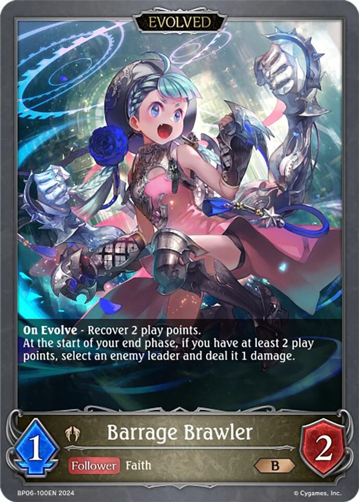 Barrage Brawler (Evolved), Standard, front
