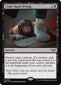Come Back Wrong (0086), Duskmourn: House of Horror