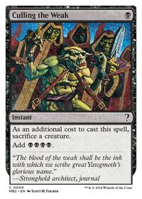 Culling the Weak (White Border), Mystery Booster 2