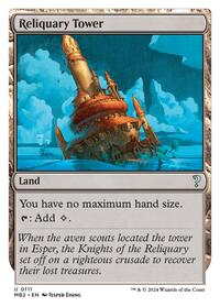 Reliquary Tower (White Border), Mystery Booster 2