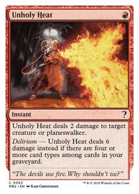 Unholy Heat (White Border), Mystery Booster 2