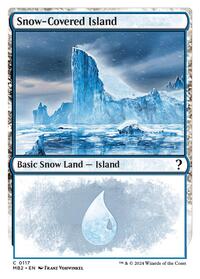 Snow-Covered Island (White Border), Mystery Booster 2