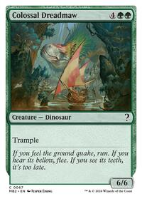 Colossal Dreadmaw (White Border), Mystery Booster 2