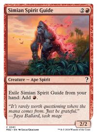 Simian Spirit Guide (White Border), Mystery Booster 2