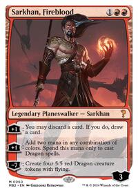 Sarkhan, Fireblood (White Border), Mystery Booster 2