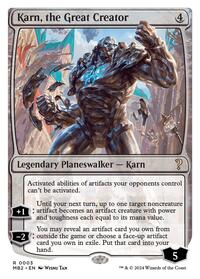 Karn, the Great Creator (White Border), Mystery Booster 2