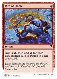 Rite of Flame (White Border), Mystery Booster 2