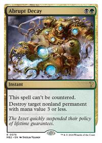 Abrupt Decay (White Border), Mystery Booster 2