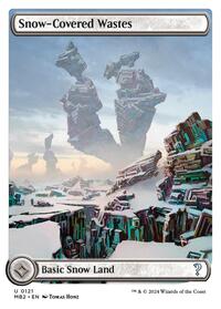 Snow-Covered Wastes (White Border), Mystery Booster 2