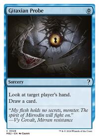 Gitaxian Probe (White Border), Mystery Booster 2