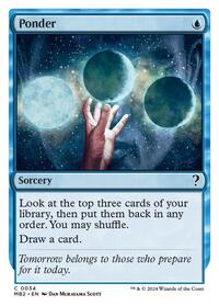 Ponder (White Border), Mystery Booster 2