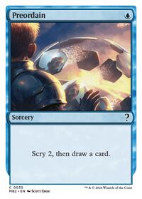 Preordain (White Border), Mystery Booster 2