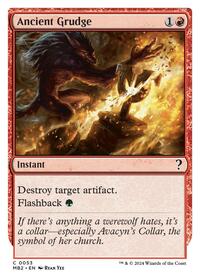 Ancient Grudge (White Border), Mystery Booster 2