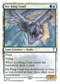 Ice-Fang Coatl (White Border), Mystery Booster 2