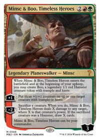 Minsc & Boo, Timeless Heroes (White Border), Mystery Booster 2