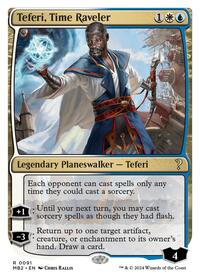 Teferi, Time Raveler (White Border), Mystery Booster 2