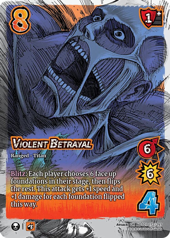 Violent Betrayal, Foil, front