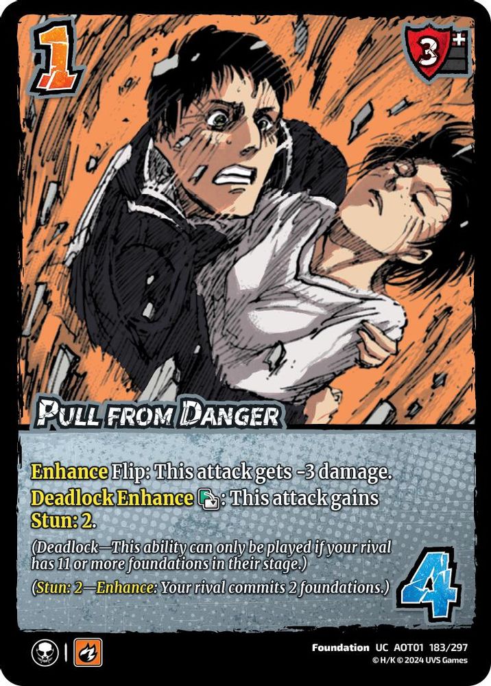 Pull from Danger, Standard, front