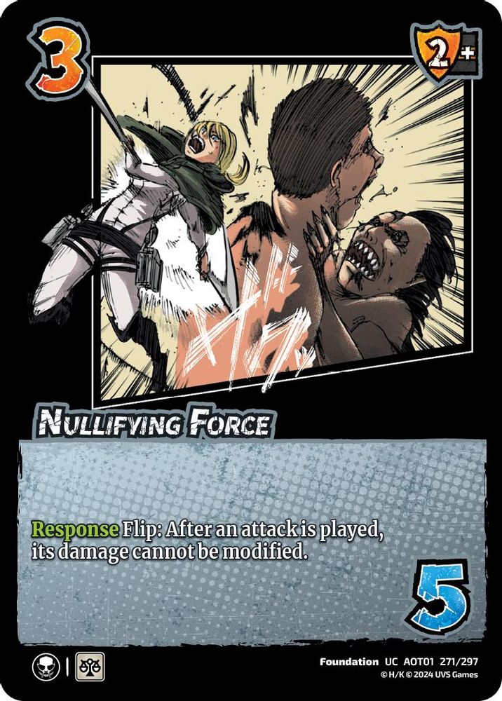 Nullifying Force, Standard, front