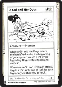 A Girl and Her Dogs, Mystery Booster 2 Playtest Cards