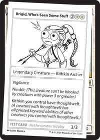 Brigid, Who's Seen Some Stuff, Mystery Booster 2 Playtest Cards