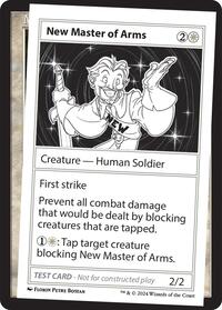 New Master of Arms, Mystery Booster 2 Playtest Cards
