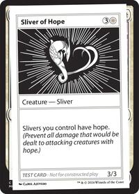 Sliver of Hope, Mystery Booster 2 Playtest Cards