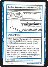 Duelists' Convocation International, Mystery Booster 2 Playtest Cards