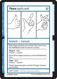 There (split card), Mystery Booster 2 Playtest Cards