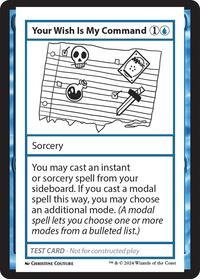 Your Wish Is My Command, Mystery Booster 2 Playtest Cards