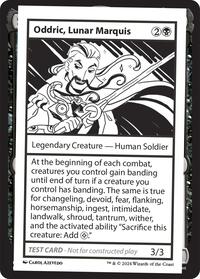 Oddric, Lunar Marquis, Mystery Booster 2 Playtest Cards