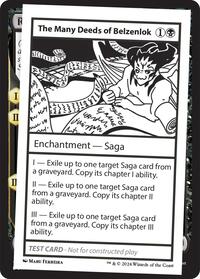The Many Deeds of Belzenlok, Mystery Booster 2 Playtest Cards