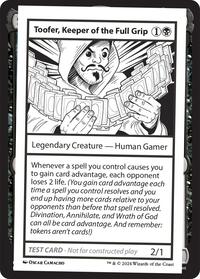Toofer, Keeper of the Full Grip, Mystery Booster 2 Playtest Cards