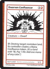 Dwarven Confluencer, Mystery Booster 2 Playtest Cards