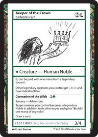 Keeper of the Crown (adventurer), Mystery Booster 2 Playtest Cards