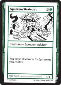 Spuzzem Strategist, Mystery Booster 2 Playtest Cards