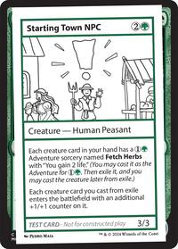 Starting Town NPC, Mystery Booster 2 Playtest Cards