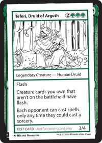 Teferi, Druid of Argoth, Mystery Booster 2 Playtest Cards