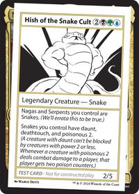 Hish of the Snake Cult, Mystery Booster 2 Playtest Cards