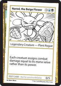 Narod, the Beige Flower, Mystery Booster 2 Playtest Cards