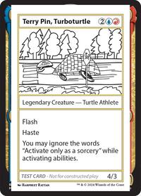 Terry Pin, Turboturtle, Mystery Booster 2 Playtest Cards