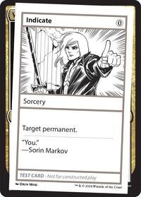 Indicate, Mystery Booster 2 Playtest Cards