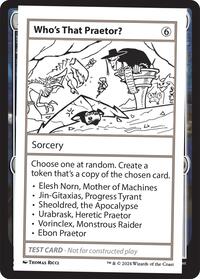 Who's That Praetor?, Mystery Booster 2 Playtest Cards