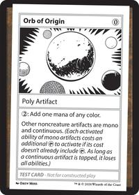Orb of Origin, Mystery Booster 2 Playtest Cards